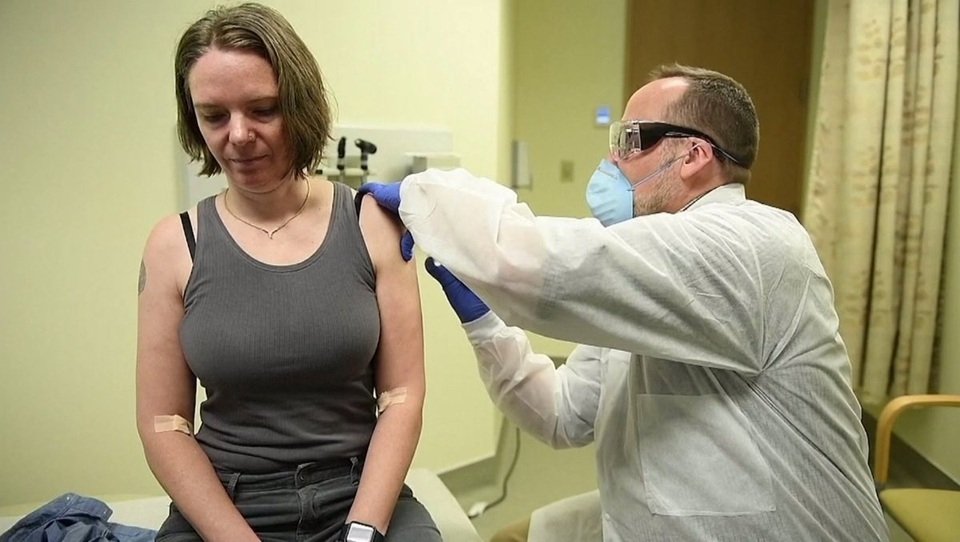 The first person to volunteer to test the Covid-19 vaccine in the US 1